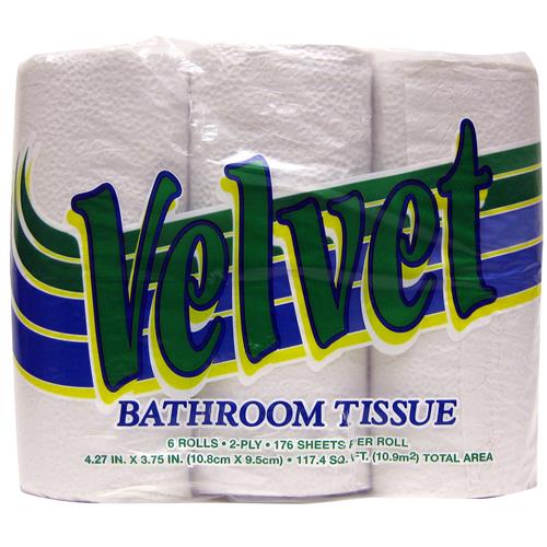 Wholesale Velvet Bath Tissue 6/150/2-ply