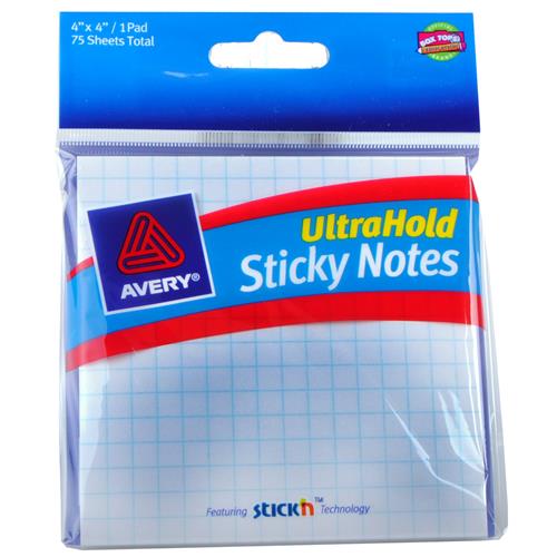 Wholesale Avery Ultrahold Sticky Notes 4"""" x 4""""