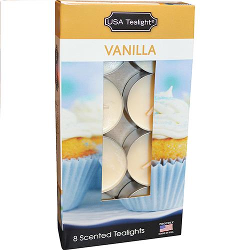 Wholesale Tealight Scented Candles Vanilla GLW