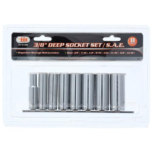 3 Row Socket Organizer Ullman 3/8" Drive Socket Organizer Rail - Holds Metric & SAE Sockets, Made In USA Socket Rack - Foto 10