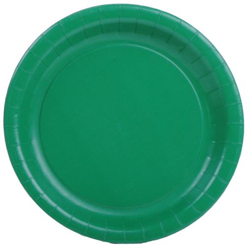 Wholesale Emerald Green Snack Paper Plate 6.7"""" GLW