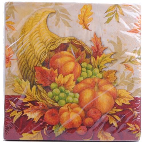 Wholesale Fall Dinner Napkins 15.68""""x 15.68"""" GLW