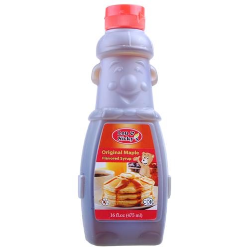 Wholesale Lou & Nicky's Pancake Syrup Regular Flavor in Clown shaped bottle - Exp 9/2015