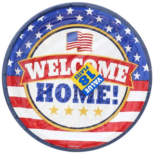 Wholesale 18ct 7" ROUND WELCOME HOME PLATES