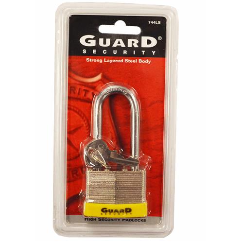 Wholesale Z13/4"" LAMINATED PADLOCK LONG SHANK KEY ALIKE KA6 GLW