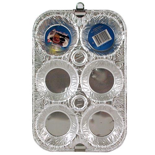 Wholesale USE #D15020 Foil Muffin Pan 2 pack 10 x 6.5 x 1.25""""