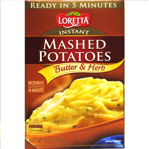 Butter and herb discount instant mashed potatoes