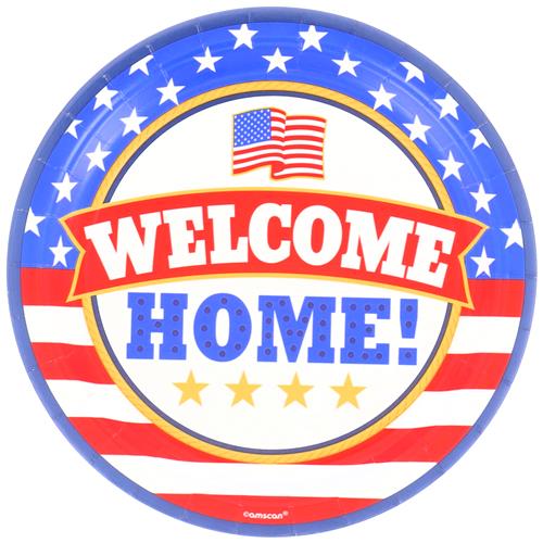Wholesale 18CT 9'' ROUND WELCOME HOME PLATES