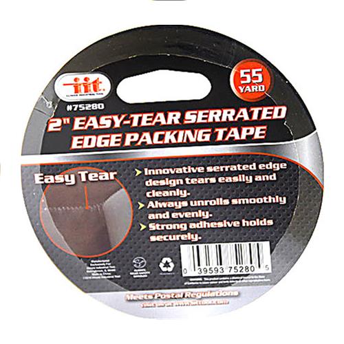 Wholesale 2"" Easy-Tear Serrated Edge Packing Tape 55YD