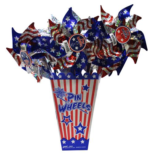 Wholesale Pinwheel USA Stars and Stripes PDQ