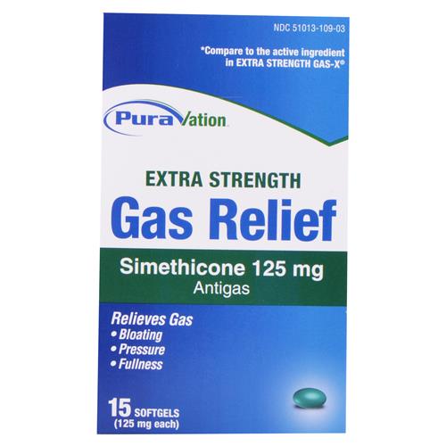 Wholesale Puravation Extra Strength Gas Relief Softgels ( Ex GLW