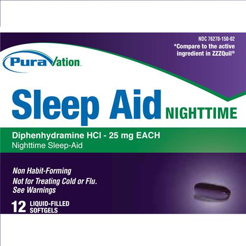 Wholesale Puravation Sleep Aid Night Time Softgels (ZZZQuil)