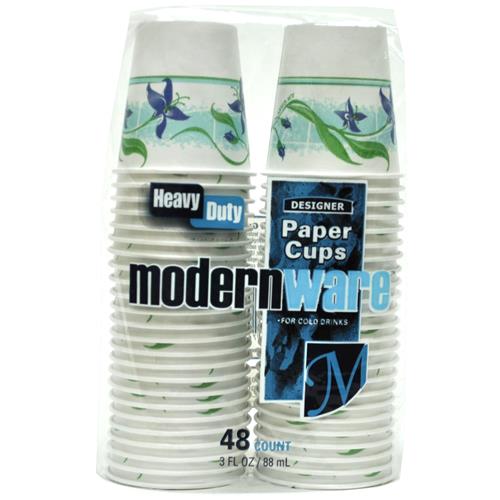 Wholesale Modernware Paper Cold Cups Print 3oz