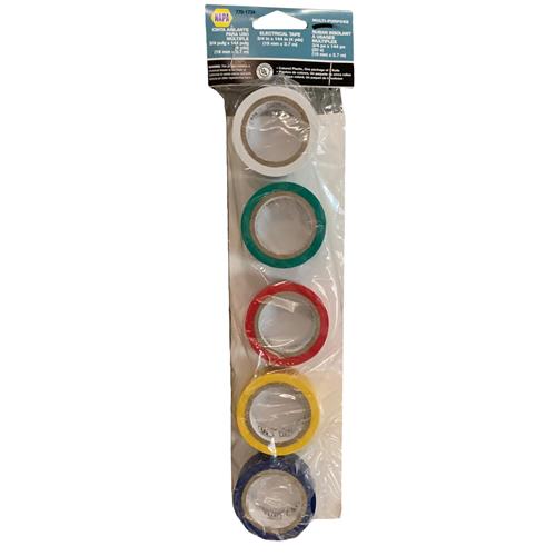 5PK COLORED ELECTRICAL TAPE 