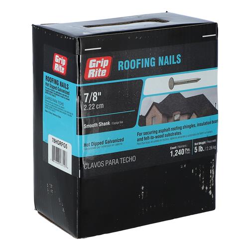 Wholesale GRIP-RITE 5LB ROOFING NAILS 7/8'' SMOOTH SHANK