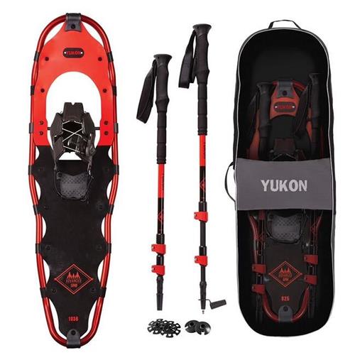 Wholesale YUKON CHARLIE'S ADVANCED SPIN SNOWSHOES KIT WITH POLES 9x30''