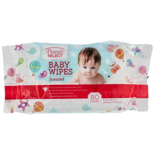 Wholesale 80CT SCENTED BABY WIPES PARENTS SELECT