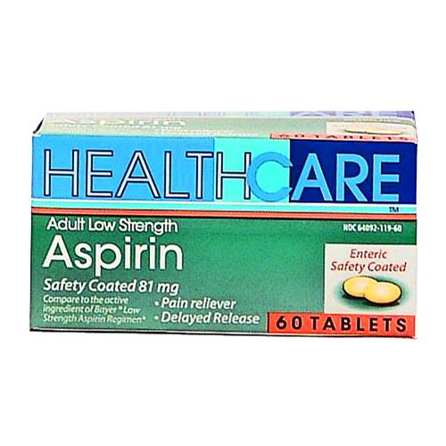 Wholesale Health Care 81 MG Enteric Coated Aspirin