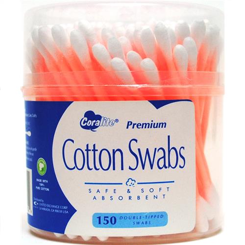 Wholesale Coralite Premium Cotton Swab Round Canister Color