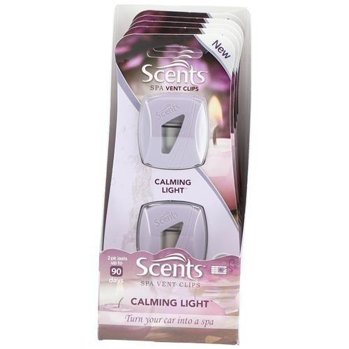 Wholesale Z2PK SCENTS SPA VENT CLIPS CALMING LIGHT GLW