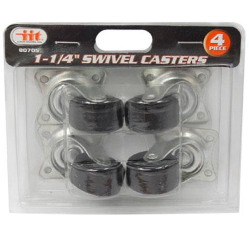 Wholesale 4pc 1-1/4" SWIVEL CASTERS