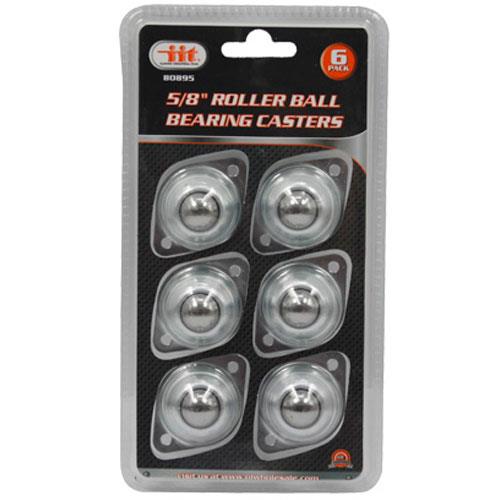 Wholesale 6pk 5/8" ROLLER BALL BEARING CASTER SET
