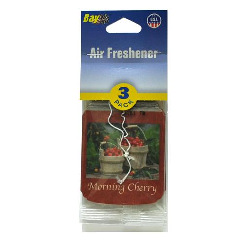 Wholesale Bay Auto Hanging Air Freshener 3 Pack- Cherry
