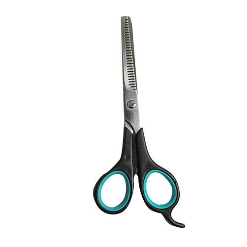 Wholesale Z6'' SHEARING SCISSORS BLACK & TEAL EASY GRIP HANDLES - P950