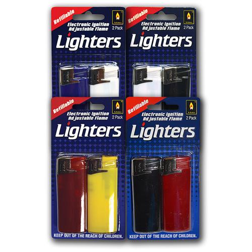Wholesale 2 Pk Electronic Igntion Lighters