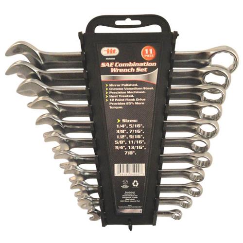 Wholesale 11pc SAE Combination Wrench Set - GLW