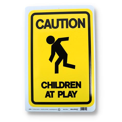 Wholesale CAUTION CHILDREN AT PLAY SIGN 18x12''