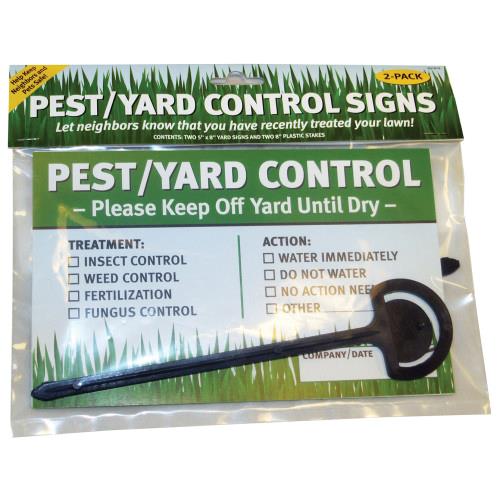 Wholesale HILLMAN 2PK PEST YARD CONTROL SIGN & STAKE