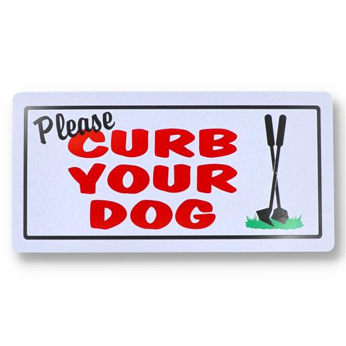 Wholesale HILLMAN 5x10'' VINYL SIGN PLESAE CURB YOUR DOG