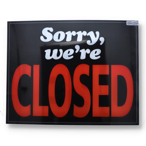 Wholesale COME IN WE'RE OPEN-SORRY WE'RE CLOSED SIGN 19x24''