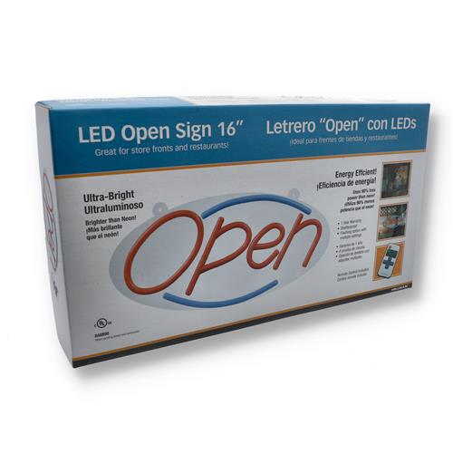 Wholesale HILLMAN 16'' LED OPEN SIGN WITH REMOTE