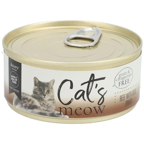 Wholesale Z5.5oz CAT FOOD TIN DAVES BEEF w/DUCK EXP 9/24/21