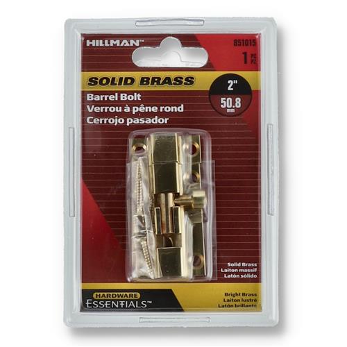 Wholesale HILLMAN 2'' SOLID BRASS BARREL BOLT