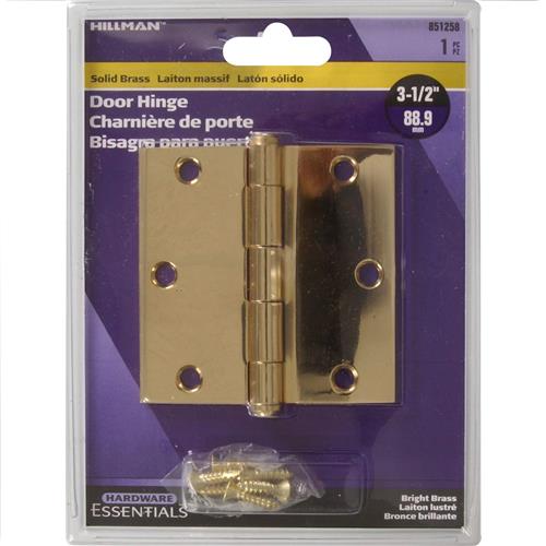 Wholesale HILLMAN 3-1/2'' SOLID BRASS DOOR HINGE & SCREWS