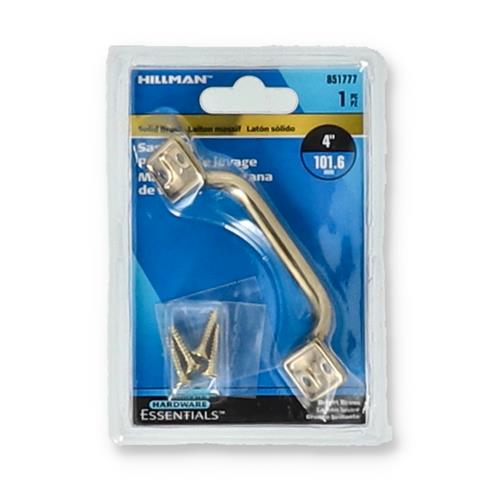 Wholesale HILLMAN 4'' SOLD BRASS SASH LIFT PULL WITH SCREWS