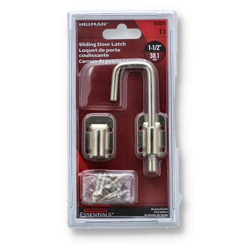 Wholesale HILLMAN SLIDING DOOR LATCH 1-1/2'' BRASS FINISH