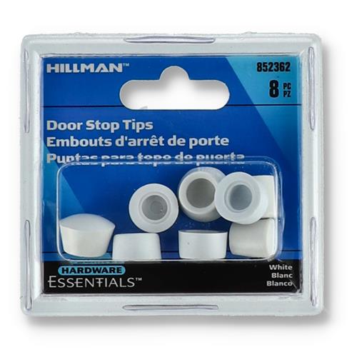 Wholesale HILLMAN 8PC WHITE DOOR STOP TIPS