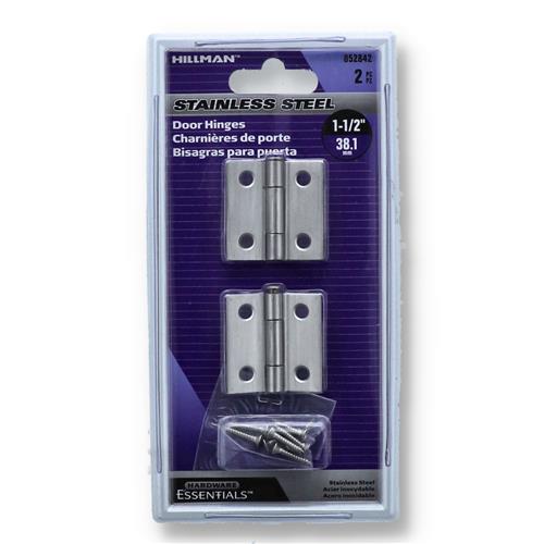 Wholesale HILLMAN 2PK 1-1/2'' STAINLESS DOOR HINGE SET