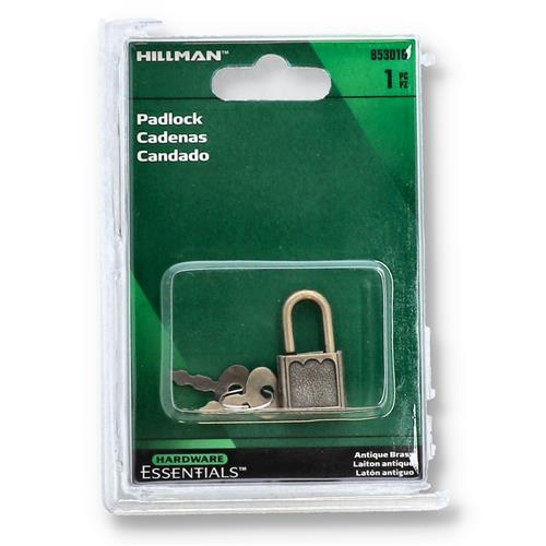 Wholesale HILLMAN ANTIQUE BRASS MINI PADLOCK