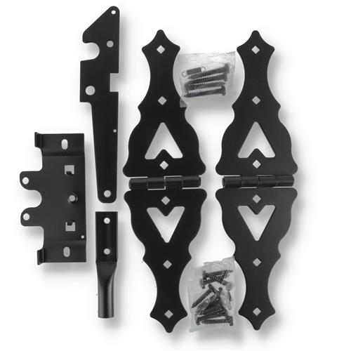 Wholesale GATE HARDWARE COMPLETE KIT BLACK