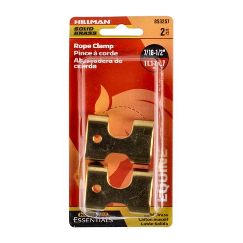 Wholesale HILLMAN 2PC SOLID BRASS ROPE CLAMP 7-16 TO 1/2''