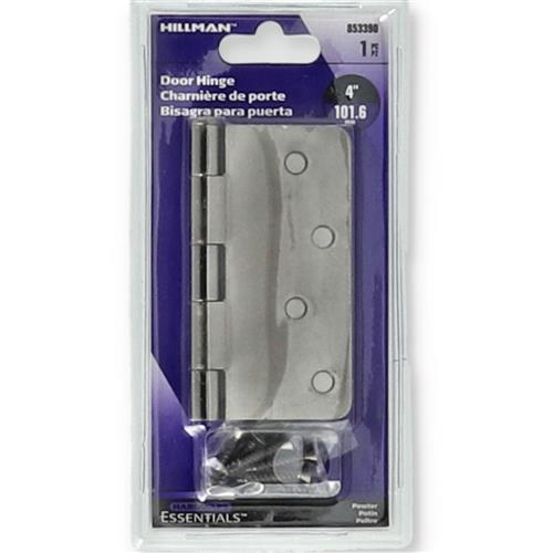 Wholesale HILLMAN 4'' PEWTER DOOR HINGE 1/4'' RADIUS CORNER