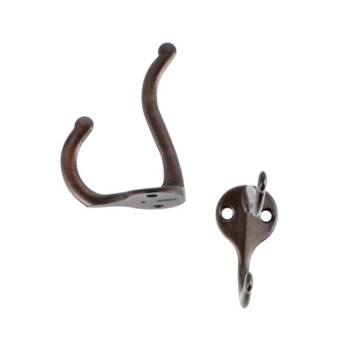 Wholesale HILLMAN 2PK COAT-HAT HOOK ANTIQUE BRONZE