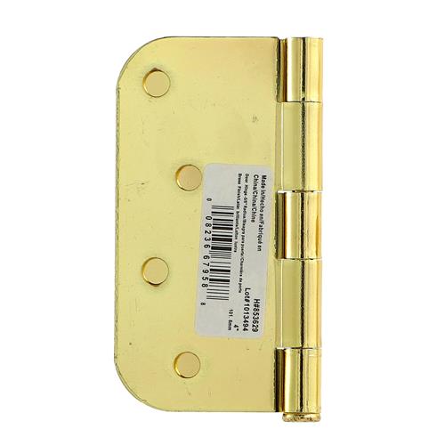 Wholesale HILLMAN 4'' BRASS DOOR HINGS 5/8'' ROUND CORNERS BULK & UPC