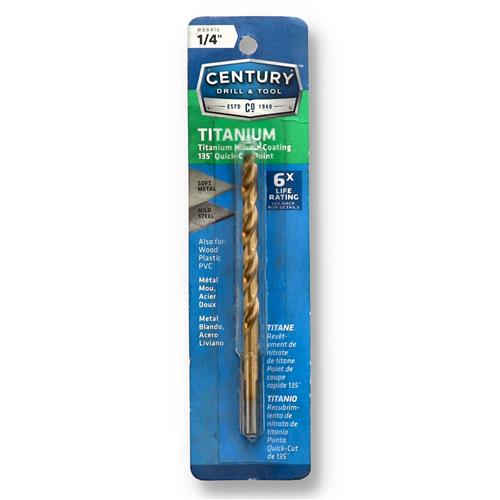 Wholesale CENTURY 1/4'' TITANIUM DRILL BIT