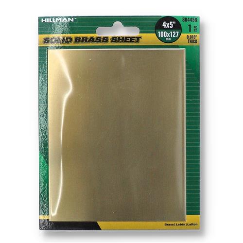 Wholesale HILLMAN 4x5'' SOLD BRASS SHEET .01'' THICK